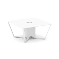 Стол для переговоров квадратный Steel Meet KD-PR.B.SP-08 / Тиквуд Светлый – Металл Белый / 1600×1600×750 Стол для переговоров квадратный Steel Meet KD-PR.B.SP-08 / Тиквуд Светлый – Металл Белый / 1600×1600×750