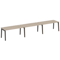 Onix Wood Рабочая станция OW.RS-3.4.8 Белый бриллиант/Дуб светлый/Белый металл 4740*800*750 Onix Wood Рабочая станция OW.RS-3.4.8 Белый бриллиант/Дуб светлый/Белый металл 4740*800*750