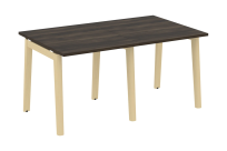 Onix Wood Стол переговорный (2 столешницы) OW.PRG-2.0 Белый бриллиант/Дуб светлый/Белый металл 1560*980*750 Onix Wood Стол переговорный (2 столешницы) OW.PRG-2.0 Белый бриллиант/Дуб светлый/Белый металл 1560*980*750
