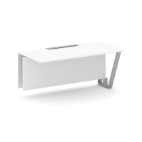 Сектор переговорного стола проходной Steel Meet KD-PR.B.SPPO-16 / Тиквуд Светлый – Металл Серый / 1600×800×750 Сектор переговорного стола проходной Steel Meet KD-PR.B.SPPO-16 / Тиквуд Светлый – Металл Серый / 1600×800×750