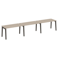 Onix Wood Рабочая станция OW.RS-3.3.7 Белый бриллиант/Дуб светлый/Белый металл 4140*720*750 Onix Wood Рабочая станция OW.RS-3.3.7 Белый бриллиант/Дуб светлый/Белый металл 4140*720*750