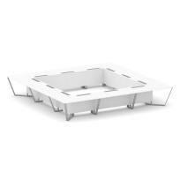 Стол для переговоров квадратный Steel Meet KD-PR.B.SP-24K / Тиквуд Светлый – Металл Серый / 4800×4800×750 Стол для переговоров квадратный Steel Meet KD-PR.B.SP-24K / Тиквуд Светлый – Металл Серый / 4800×4800×750