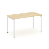 Стол офисный Style Project SN-5P.SP-004 / Дуб Табак – Металл Белый / 1580×600×750 Стол офисный Style Project SN-5P.SP-004 / Дуб Табак – Металл Белый / 1580×600×750