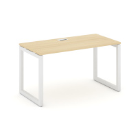 Стол офисный Style Project SN-5O.SP-004 / Дуб Табак – Металл Белый / 1580×600×750 Стол офисный Style Project SN-5O.SP-004 / Дуб Табак – Металл Белый / 1580×600×750