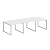 Metal System Quattro Перег. стол (3 столешницы) на О-оразном м/к 50БО.ПРГ-3.1 Акация/Антрацит металл 3000*1235*750 Metal System Quattro Перег. стол (3 столешницы) на О-оразном м/к 50БО.ПРГ-3.1 Акация/Антрацит металл 3000*1235*750
