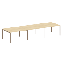 Metal System Quattro Перег. стол (3 столешницы) на П-оразном м/к 40БП.ПРГ-3.3 Акация/Антрацит металл 4200*1235*750 Metal System Quattro Перег. стол (3 столешницы) на П-оразном м/к 40БП.ПРГ-3.3 Акация/Антрацит металл 4200*1235*750
