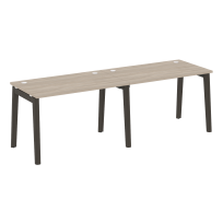 Onix Wood Рабочая станция OW.RS-2.2.7 Белый бриллиант/Дуб светлый/Белый металл 2360*720*750 Onix Wood Рабочая станция OW.RS-2.2.7 Белый бриллиант/Дуб светлый/Белый металл 2360*720*750