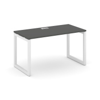 Стол офисный Style Project SN-5O.SP-011 / Дуб Табак – Металл Белый / 980×700×750 Стол офисный Style Project SN-5O.SP-011 / Дуб Табак – Металл Белый / 980×700×750