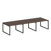 Metal System Quattro Перег. стол (3 столешницы) на О-оразном м/к 50БО.ПРГ-3.2 Акация/Антрацит металл 3600*1235*750 Metal System Quattro Перег. стол (3 столешницы) на О-оразном м/к 50БО.ПРГ-3.2 Акация/Антрацит металл 3600*1235*750
