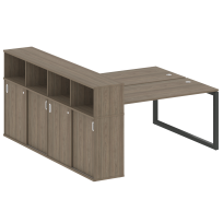 Metal System Quattro Р. ст. с шкафом-купе на О-образном м/к 50БО.РС-СШК-4.4 Т Акация/Антрацит металл 2010*2332*1098 Metal System Quattro Р. ст. с шкафом-купе на О-образном м/к 50БО.РС-СШК-4.4 Т Акация/Антрацит металл 2010*2332*1098