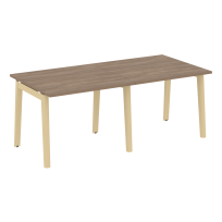 Onix Wood Стол переговорный (2 столешницы) OW.PRG-2.1 Белый бриллиант/Дуб светлый/Белый металл 1960*980*750 Onix Wood Стол переговорный (2 столешницы) OW.PRG-2.1 Белый бриллиант/Дуб светлый/Белый металл 1960*980*750