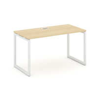Стол офисный Style Project SN-4O.SP-004 / Дуб Табак – Металл Белый / 1580×600×750 Стол офисный Style Project SN-4O.SP-004 / Дуб Табак – Металл Белый / 1580×600×750